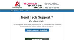 Desktop Screenshot of andersonsystems.com