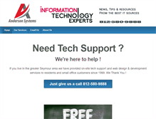 Tablet Screenshot of andersonsystems.com